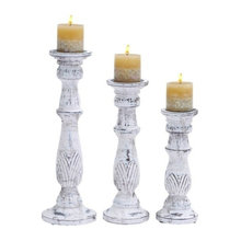 wood candlesticks