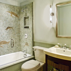Sea Creatures in a Handcrafted Marvel - Tile
