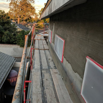 House Re stucco, Siding & Stacked Stone | In Process