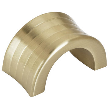 Amerock Concentric 1-1/4 in (32 mm) Center-to-Center Finger Pull, Golden Champag