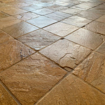 Sandstone Tiled Kitchen Floor Renovated in Maidstone