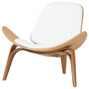 Zuo Perth Accent Arm Chair In Chestnut Midcentury Armchairs