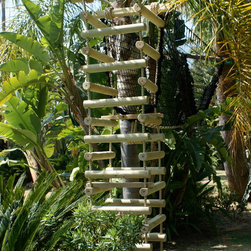 Palm tree 4-sided Rope Ladder - Garden Playhouses