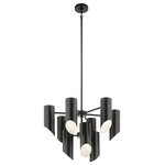 Kichler - Kichler Trentino 9 Light Chandelier, Black - With Trentino, sleek metal cylinders are designed to maximize light distribution , while they make a striking mid-century modern impression. Each canister features a white interior, creating stark contrast and a robust lighting effect.