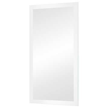 Small LED Lighted Vanity Mirror Includes Dim, 15"x30"