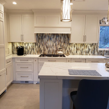 White Shaker Kitchen - Closter, NJ