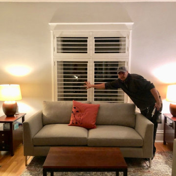 "Cafe, Double Hung" Plantation Shutter applications