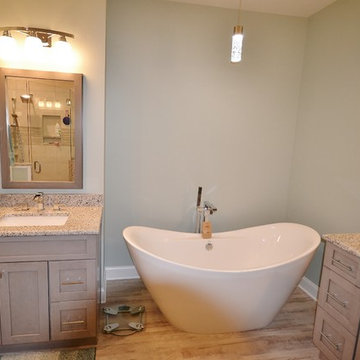 Exton Bathroom Remodel- Builder Grade to WOW!