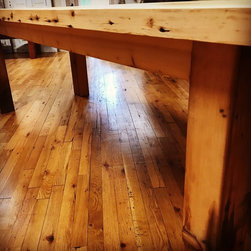 Reclaimed Pine Farmhouse Table - Dining Tables