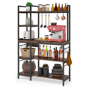 Tribesigns Bakers Rack With Storage Hutch for Kitchen, Microwave Oven Stand