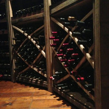 cellar bottle shelves