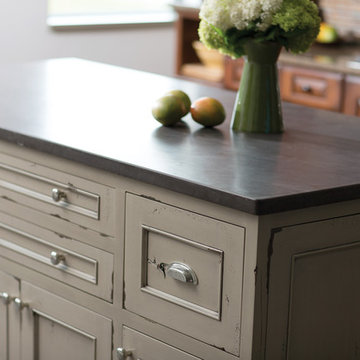 Heritage Paint Kitchen Island