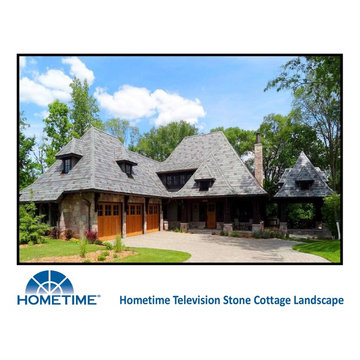 Stone Cottage Landscape - Charming & Welcoming. Minnesota Landscape Design.