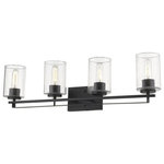 Acclaim Lighting - Acclaim Lighting Orella 4-Light Sconce, Matte Black Finish - Modern lines, materials, and finishes provide a suOrella 4-Light Sconc Matte BlackUL: Suitable for damp locations Energy Star Qualified: YES ADA Certified: n/a  *Number of Lights: Lamp: 4-*Wattage:100w Medium Base bulb(s) *Bulb Included:No *Bulb Type:Medium Base *Finish Type:Matte Black