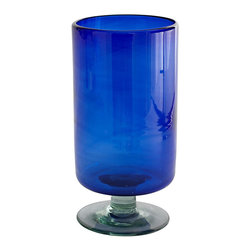 COBALT MEXICAN GLASS HURRICANE - NEW - Products
