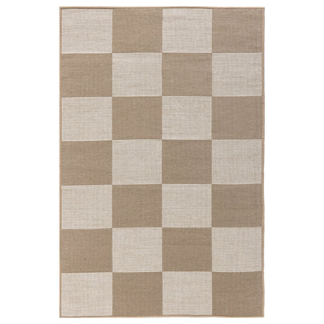 Nourison Washable Modern Jute 3'11" x 5'11" Natural Ivory Modern Indoor Area Rug