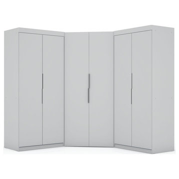 Mulberry 3.0 Sectional Corner Closet Set of 3, White