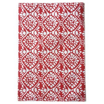 Alpana Placemat, Red, Set Of 6