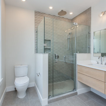 Contemporary Bathroom With Floating Vanity
