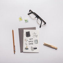 Get Well Soon Greeting Card - Accessories and Decor