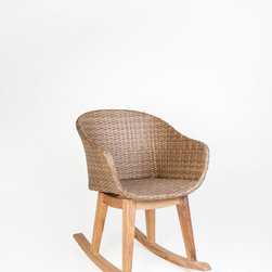 Wintons Teak Matz Rocking Chair - Patio Furniture And Outdoor Furniture