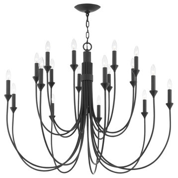 Cate 18 Light Chandelier Forged Iron Frame