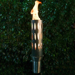 Frond Stainless Steel Tiki Torch Kit - Outdoor Torches
