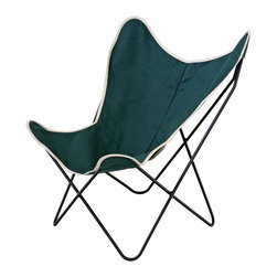 Large Sling Chair - Green - Outdoor Lounge Chairs