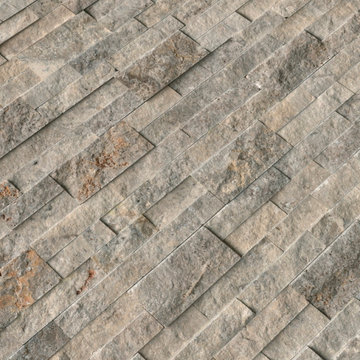 Inside Wall- Silver Travertine 6X24 Ledger Panel