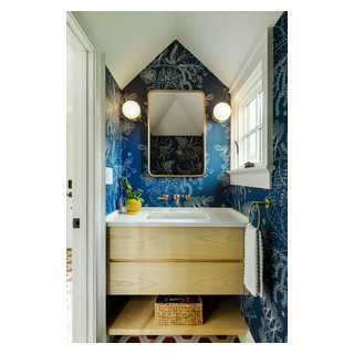 Moss Hill Renovation - Powder Room - Denver - by Helios Design Group ...