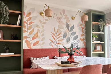 Photo of a contemporary dining room in West Midlands.