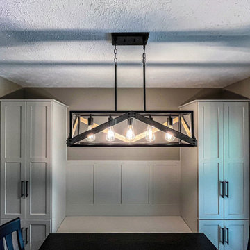Gray and Cream Kitchen with Cambria Bellingham quartz countertops