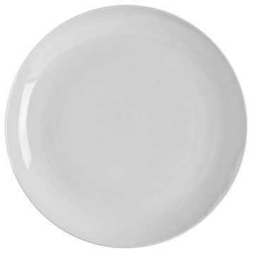 Coupe Charger Plates, Set of 6, Classic White