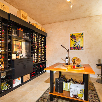 La Costa Carlsbad San Diego Modern Custom Wine Cellar Design Wine Cabinet