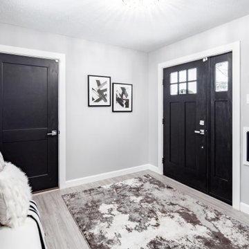 Black & White Modern Glamour with Green Accents