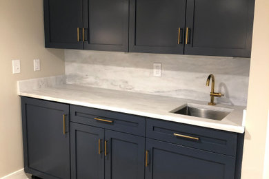 Midnight Custom Cabinetry with Gold