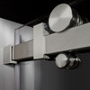 LessCare ULTRA-B Clear Glass Bath-Tub Door Brushed Nickel Finish, 56-60"x62"