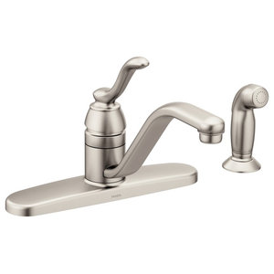 Moen Muirfield Single Handle Kitchen Faucet With Matching Side