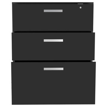 Penny Storage Cabinet- Drawer Base Soft Black