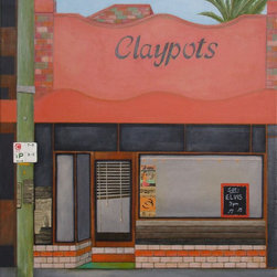 "Claypots 1 St Kilda" by Pauline Bailey - Paintings