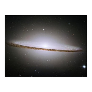 SPIRAL GALAXY M106 Hubble Deep Space Giclee CANVAS PRINT 30x24 in.