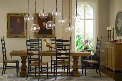 Transitional dining room photo in Other