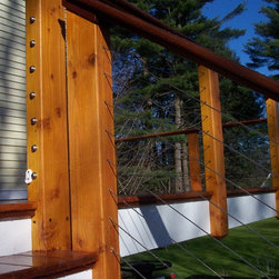 Cable Rail Cedar Deck - Outdoor Products