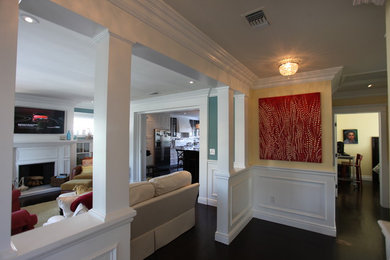 Example of a beach style entryway design in Los Angeles