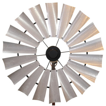 52 Inch Tarnished Tin Finish Windmill Ceiling Fan | The Patriot Fan