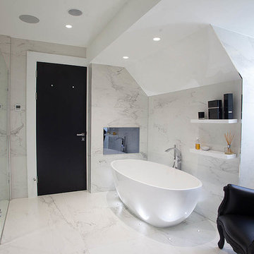 Bathrooms, Kitchen and Bedrooms in a Mill Hill London Mansion