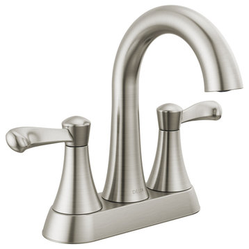 Delta 25897LF Esato 1.2 GPM Two Handle Centerset Bathroom Faucet - SpotShield