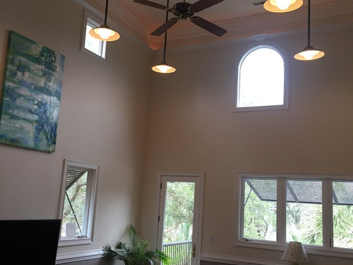 lighting for 20 foot ceilings