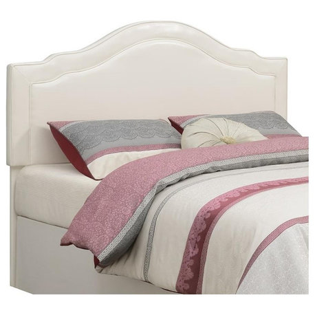 Edmond Cream Faux Leather Upholstered Queen Headboard