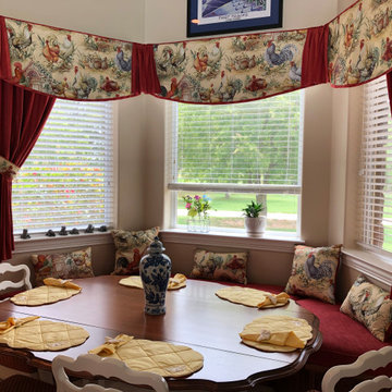 Soft Valance, pillows & Window Seat cushion
